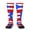 2 Black-2, variant on Knee High Socks for Women Puertorico-Flag Long Tube Sock Uniform Socks