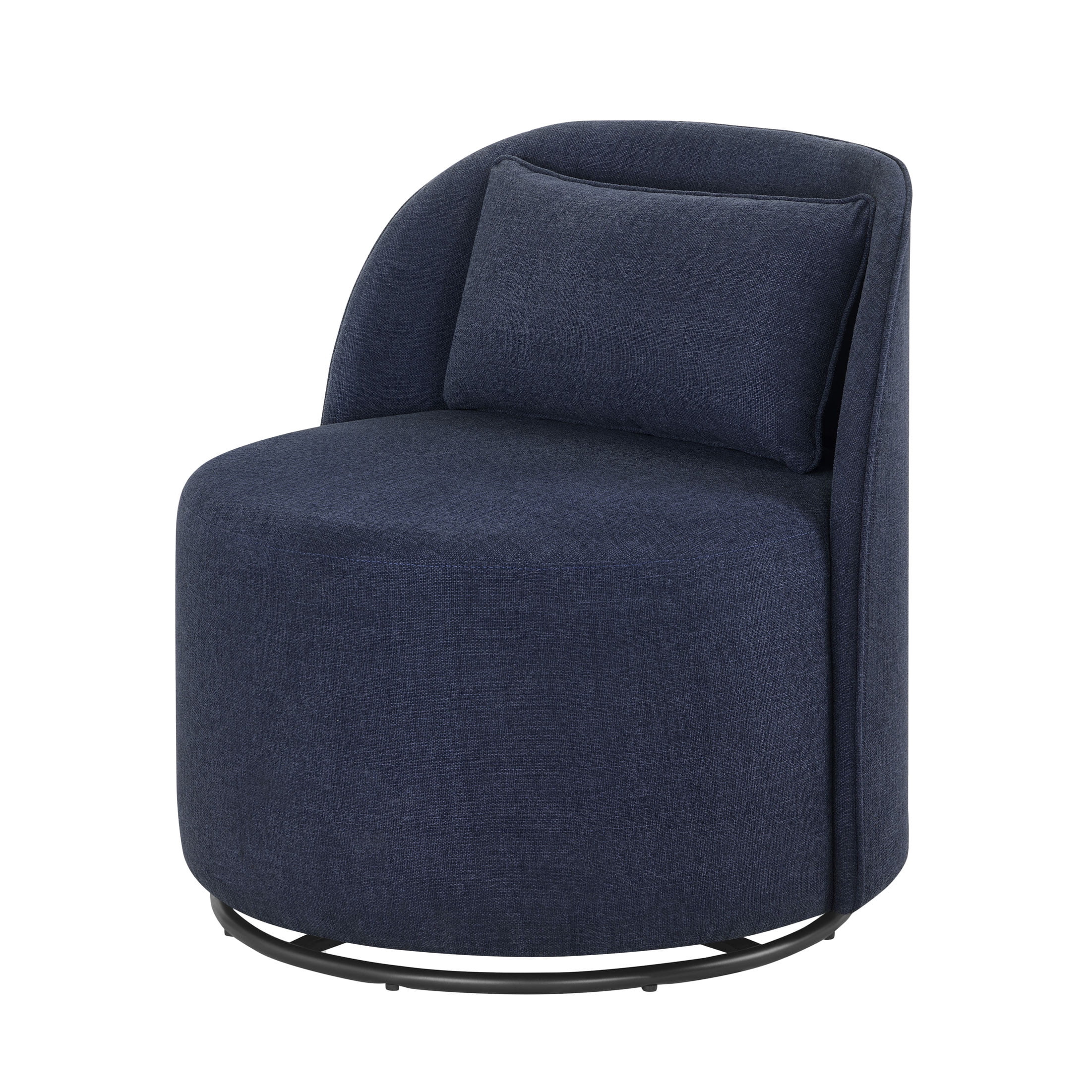 Better Homes & Gardens Juliet Modern Arch Swivel Accent Chair, Navy