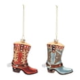thumbnail image 3 of Melrose 94196DS 4.25 in. Glass Cowboy Boot Ornament, Blue & Red - Set of 6, 3 of 6