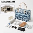 thumbnail image 4 of ZUXONGSY Aztec Bear Print Transparent PVC Shoulder Tote, Large Waterproof Lightweight Handbag with Removable Strap, Spacious Carryall for Beach Travel and Daily Use, 4 of 7