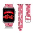 thumbnail image 1 of Compatible Con Regalo De San Valentín, Corazones De San Valentín Rosados, Apple Watch 38/40/41/42/44/45 Mm Para Mujeres, Hombres, Silicona Suave, Regalos Para Parejas, Decoraciones, Pulsera De Repuest, 1 of 5