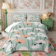 thumbnail image 2 of Manfei Rustic Wildflower Twin Quilt Set 2 Pieces,Cottagecore Blossom Twin Coverlet Set,1 Bedspread and 1 Pillowcase, 2 of 7