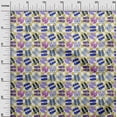 thumbnail image 3 of oneOone Silk Tabby Medium Yellow Fabric Beach Slipper Diy Clothing Quilting Fabric Print Fabric By Yard 42 Inch Wide, 3 of 4