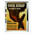 thumbnail image 2 of Historic Framed Print, Your scrap. brought it down. Keep scrapping iron and steel-rubber. All other metals-rags. Move all scrap now!.Broder., 17-7/8" x 21-7/8", 2 of 9