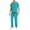 Light Blue, variant on Fancifize Scrubs for Men Set Medical Uniform V Neck Scrub Top and Jogger Pant with Pockets Casual Stretch Scrub Set Workwear