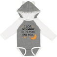 thumbnail image 3 of Inktastic I Love My Family to the Moon and Back Boys or Girls Long Sleeve Baby Bodysuit, 3 of 5