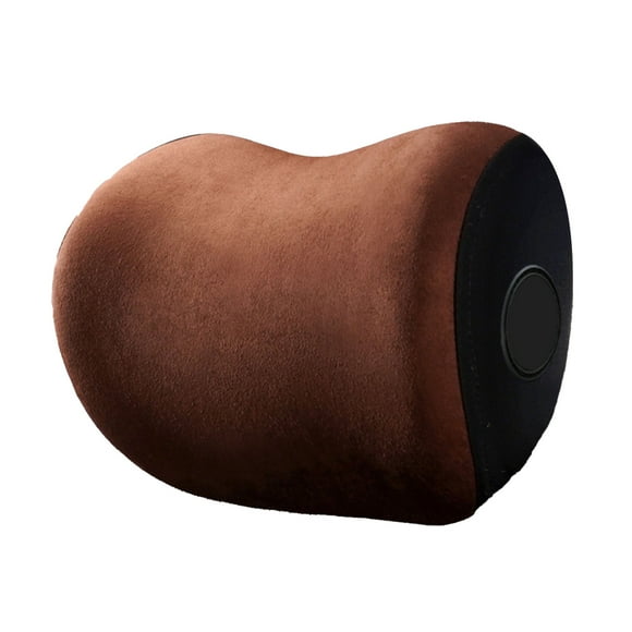 Car Seat Headrest Memory Foam Head Neck Rest Auto Seat Head Rest Support Neck Cushion Pillows for Car Office Coffee Colored Headrest