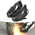 thumbnail image 4 of Dreamhall 2Pcs Shockproof Work Safety Shoe Covers Anti-Smash Steel Toe Protective Leather Shoe Covers Work Boots Toe Safety Shoe Covers, 4 of 10