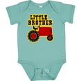thumbnail image 3 of Inktastic Red Tractor Little Brother Boys Baby Bodysuit, 3 of 5