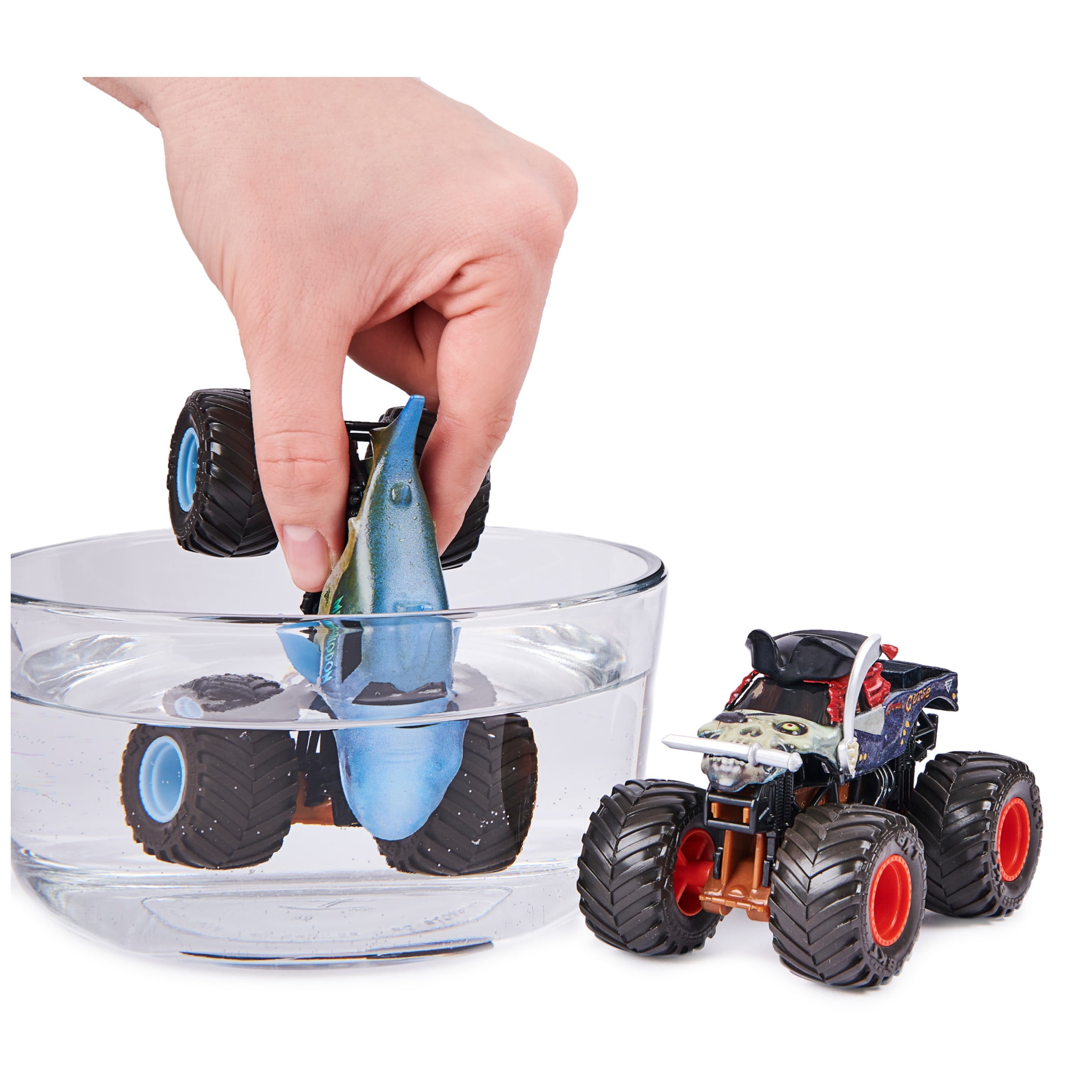 Monster Jam, Monster Trucks, Megalodon vs. Pirate's Curse, 1:64
