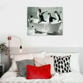 thumbnail image 5 of SHERONV Penguins Bathtub Bathroom Canvas Art Prints Wall Decor 16x12in, 5 of 6