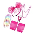 thumbnail image 3 of Accesorios de fiesta clásicos de los años 80 sweethay fucsia, 3 of 6