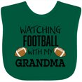 thumbnail image 3 of Inktastic Watching Football with My Grandma Boys or Girls Baby Bib, 3 of 4