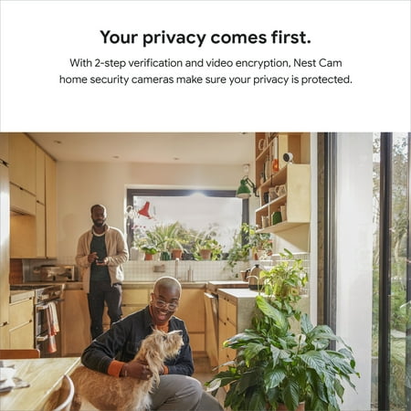 Google Nest Familiar Face Alerts 1080P Indoor Surveillance Camera, Linen