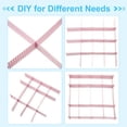 thumbnail image 4 of Uxcell 20 Pcs Organizador de Separador de Cajón de Plástico Ajustable para Ropa Interior, Cinturón, Bufanda, Calcetines, Rosa, 4 of 6