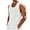 White, variant on Men's Solid Color Distressed Frayed Edge Crew Neck Sleeveless Cotton Linen Tank Top, Casual Beach Vacation Vest with Side Pocket, Breathable Lightweight for Summer Beige L