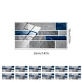 thumbnail image 3 of Twfbrm 12 Sheets Peel and Stick Backsplash Tile, 4"x8" PVC Blue and Gray Marble Design Decorative Wall Tiles, Waterproof Removable Self-Adhesive Tile Stickers for Kitchen Countertop Bathroom, 3 of 9