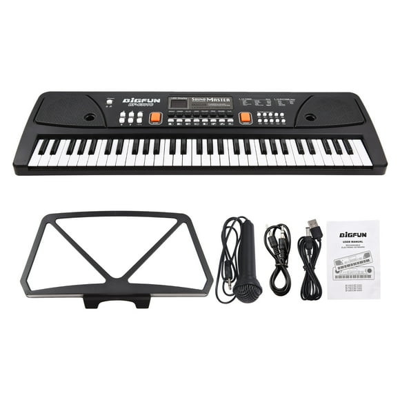 BIGFUN Electronic organ,WithWith Built-in Dual Stereo With Led Display 61 Piano With Display Built-in Dual Led Display Built-in Piano With10 6 Demo 16 Tones 10 Stereo With 16 Huiop