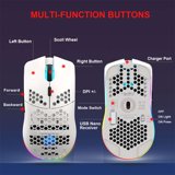 Ultralight Wireless Gaming Mouse,6 Kinds RGB Backlit,5 Levels ...