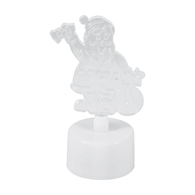 Decoración festiva para Navidad y cumpleaños Luz nocturna LED colorida de Papá Noel