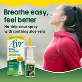 Ayr Saline Nasal Gel No-Drip Sinus Spray HSA/FSA Eligible - Walmart.com
