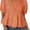 Orange, variant on Womens Smocked Pleated Puff Sleeve Peplum Babydoll Blouse T-Shirts Summer Casual Loose Fit Flowy Top