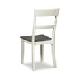 thumbnail image 5 of Signature Design by Ashley Nelling Modern Farmhouse Weathered Dining Chair, Set of 2, White & Dark Brown, 5 of 5