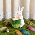 thumbnail image 5 of Easter Bunny Flameless Candle, Easter Real Wax Carved, Scented Bunny Shape Flameless Candle Set for Home Living Room Bedroom Party Decoration Centerpiece Table Home Decor (White), 5 of 6