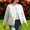White, variant on Olyvenn Womens Round Neck Sequin Accent Short Fuzzy Open Jacket, Long Sleeve Dual Side Pockets Oversized Silhouette for Evening Gatherings Downtown Dates Pink XXXXL