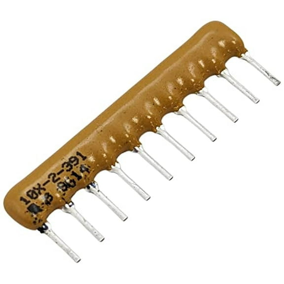 30 Pack SIP Resistor Network, 390 Ohms, 10 Pins, 5 Resistors