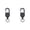 Z-Black(2PCS), variant on FXMLRLK 1 Piece Retractable Keychain Heavy Duty Carabiner Badge Holder Retractable Badge Reel ID Holder Extendable Key Ring Key Holder, Black
