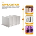 thumbnail image 4 of Multi-functional Shelves Dividers Library Books Divider Plastic Closet Shelf Dividers, 4 of 6