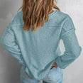 thumbnail image 7 of Sweater Clearance Women Casual Soild Long Sleeve Button Knit Pullover V-neck Sweater Coat, 7 of 7