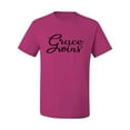 thumbnail image 2 of Wild Bobby Grace Wins Script Inspirational/Christian Men Graphic Tee, Fuschia, 5X-Large, 2 of 5