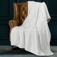 thumbnail image 5 of Ntbay Cotton Cable Knit Sherpa Twin Blanket for Couch, Soft Warm Fleece Knitted Throw for Bed, Sofa, Chair - Extra Cozy, Machine Washable, Comfortable Home Decor, 60"x80", White, 5 of 5
