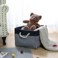 thumbnail image 2 of Unique Bargains Fabric Storage Bin Box with Handles Laundry Baskets Organizer for Closet, 2 of 8