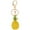 Yellow, variant on Pineapple Crystal Rhinestone Keyring Charm Pendant Bag Key Ring Keychain (Pink)