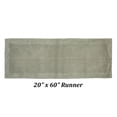 thumbnail image 3 of Better Trends 20"x 60" Premium Bathroom Runner Rug 100% Cotton Soft Reversible Tufted Bath Mat Water Absorbent Ideal for Easy Care in Bathroom and Shower Areas, (Dark Sage)- Edge Collection, 3 of 6