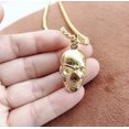 thumbnail image 5 of Collar Hombre ShuxiuWang Cadena con Dije de Calavera Acero Inoxidable Baño de Oro 18k, 5 of 5