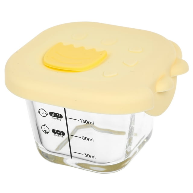 Mixtlocalior Glass Baby Feeding Bowl Clear Food Storage Bowl Large Capacity Baby Complementary Food Bowl