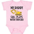 thumbnail image 3 of Inktastic Construction Daddy Still Plays with Trucks Boys or Girls Baby Bodysuit, 3 of 5