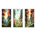 thumbnail image 2 of Designart "Tree Redwood Shimmering Heights II" Landscape & Nature Framed Wall Art Set Of 3 - Green Tree Redwood Frame Gallery Set For Office Decor, 2 of 6