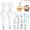 14Pcs, variant on Austok 15 Pcs Piping Bags and Tips Set Reusable Cake Decorating Kit with Reusable Piping Bags Cleaning Brush Stainless Steel Nozzles Kits for Desserts Baking