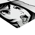thumbnail image 2 of Ambesonne Anime Fitted Sheet 2 Pcs Set, Japanese Cartoon Comic, Twin, Black White Grey, 2 of 3