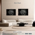 thumbnail image 4 of Elephant Stock Black Baccara Rose Wall Art - Horizontal Canvas Wall Art - Living Room Wall Decor - Gothic Canvas - Black And Gray Decor - 51" x 34", 4 of 8