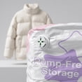 thumbnail image 5 of No-Pump Vacuum Storage Bags Large Capacity Reusable Roll Up Stand Up for Clothes Bedding Blankets, 5 of 7
