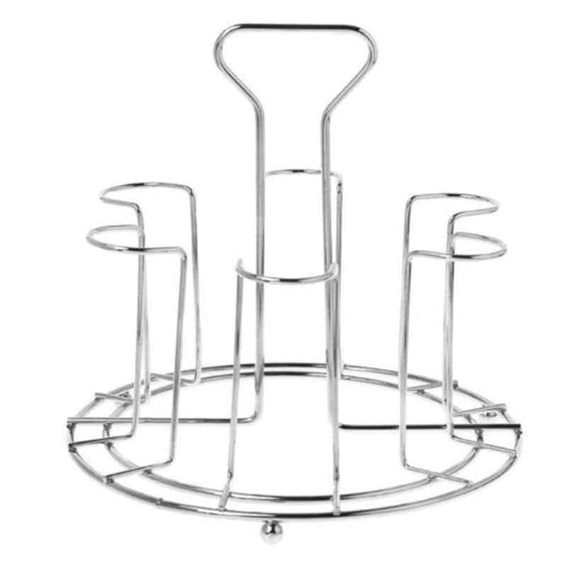 1 X Metal Glass Cup Rack Water Mug Draining Drying Organizer Drain Holder Stand