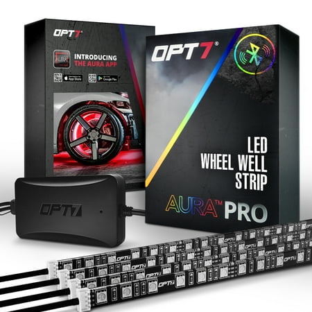 OPT7 AURA PRO Bluetooth Wheel Well LED Kit | 4pc Complete 24