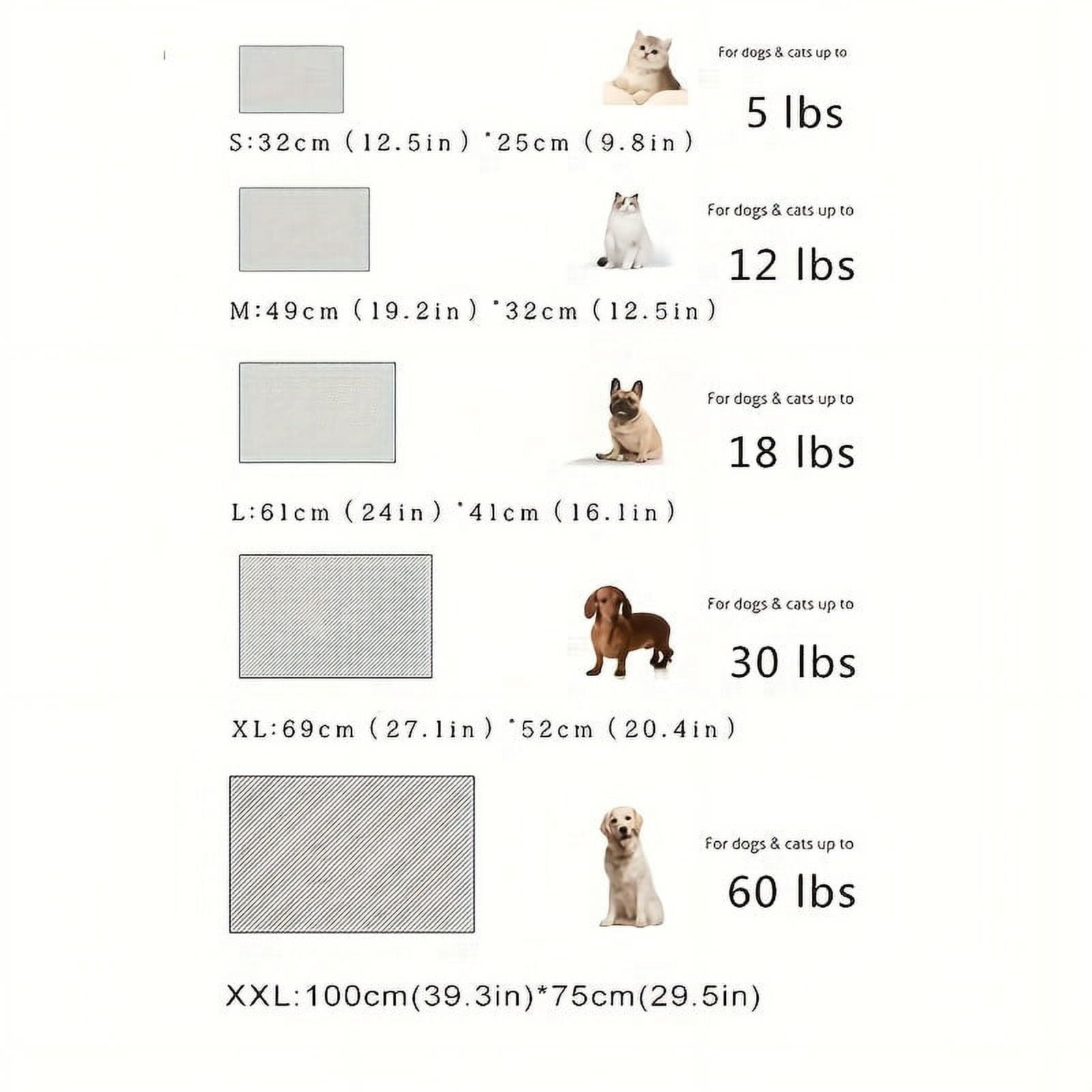 DABEI Double Layered Plush Cat Bed Mat - Thick and Cozy Sleeping Pad for Cats and Dogs