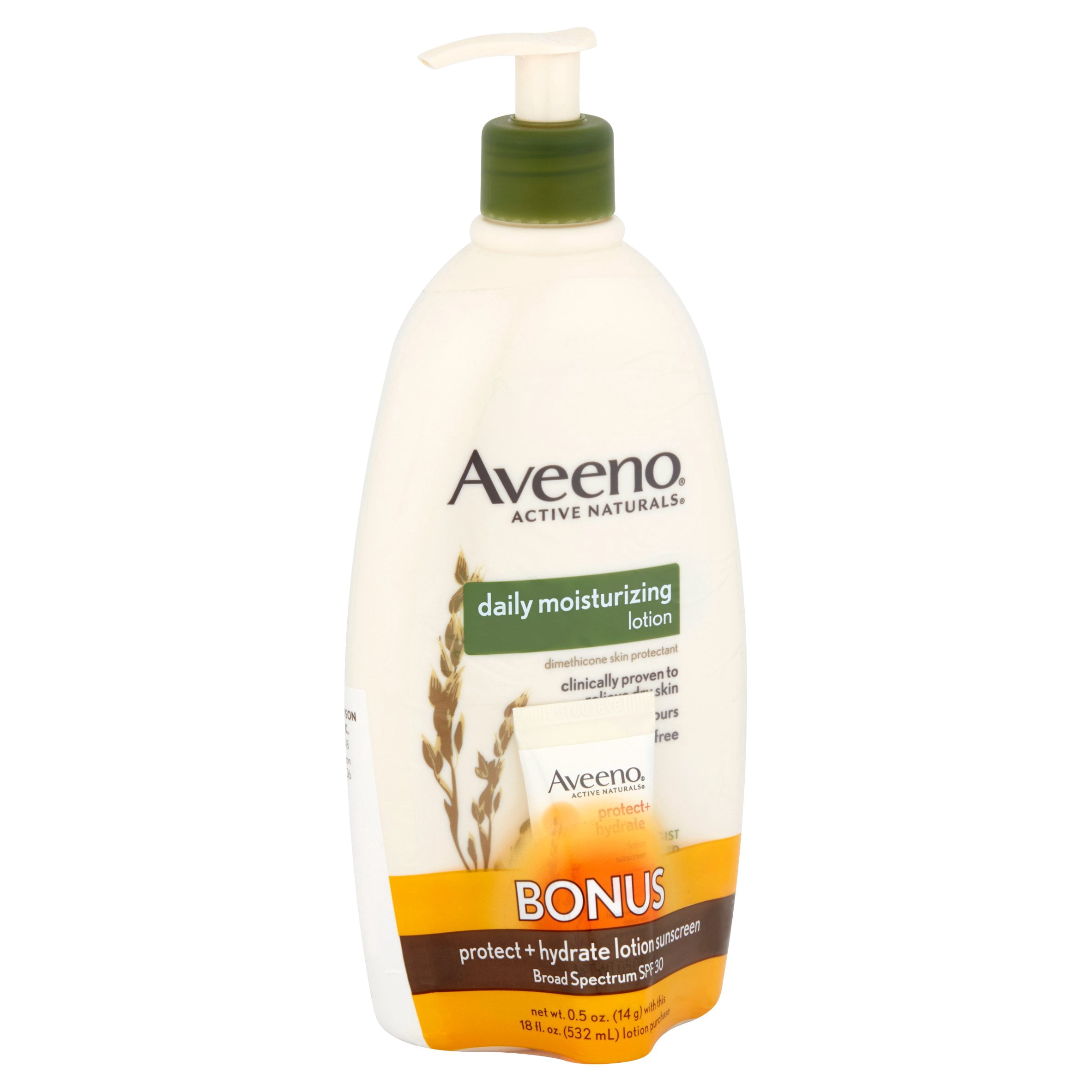 Aveeno Daily Moisturizing Lotion, Protect + Hydrate Lotion Sunscreen Broad Spectrum SPF 30
